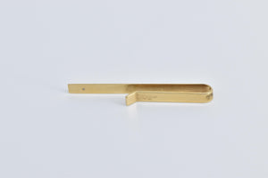 14K Colibri Diamond Inset Vintage Men's Tie Bar Yellow Gold