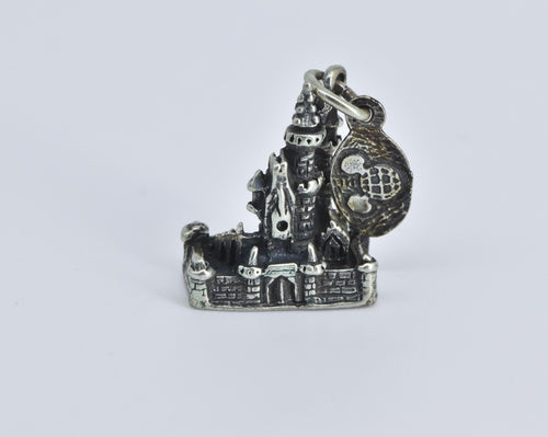 Sterling Silver 3D Walt Disney World Magic Castle Souvenir Charm/Pendant