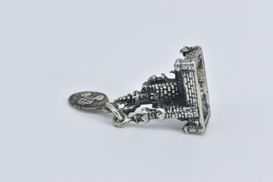 Sterling Silver 3D Walt Disney World Magic Castle Souvenir Charm/Pendant