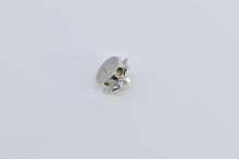 Load image into Gallery viewer, 14K Pearl Flower Swirl Slide Bracelet Charm/Pendant White Gold
