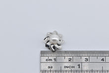 Load image into Gallery viewer, 14K Pearl Flower Swirl Slide Bracelet Charm/Pendant White Gold