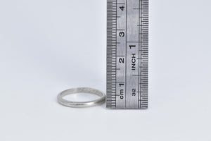 Platinum Art Deco 2.3mm Classic Wedding Band Ring