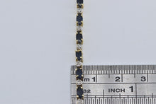 Load image into Gallery viewer, 14K Marquise Sapphire Natural Diamond Tennis Bracelet 7.25&quot; Yellow Gold