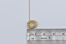 Load image into Gallery viewer, 18K Oval Diamond Reversible Convertible Chain Necklace 15.75&quot; Yellow Gold