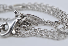 Load image into Gallery viewer, 18K 1.5mm Layered Cable Link Fashion Chain Necklace 20&quot; White Gold