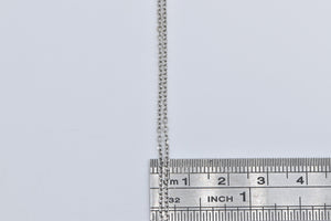 18K 1.5mm Layered Cable Link Fashion Chain Necklace 20" White Gold