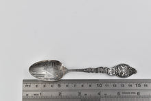 Load image into Gallery viewer, Sterling Silver Pittsburgh PA Skyline Ornate Travel Souvenir Spoon