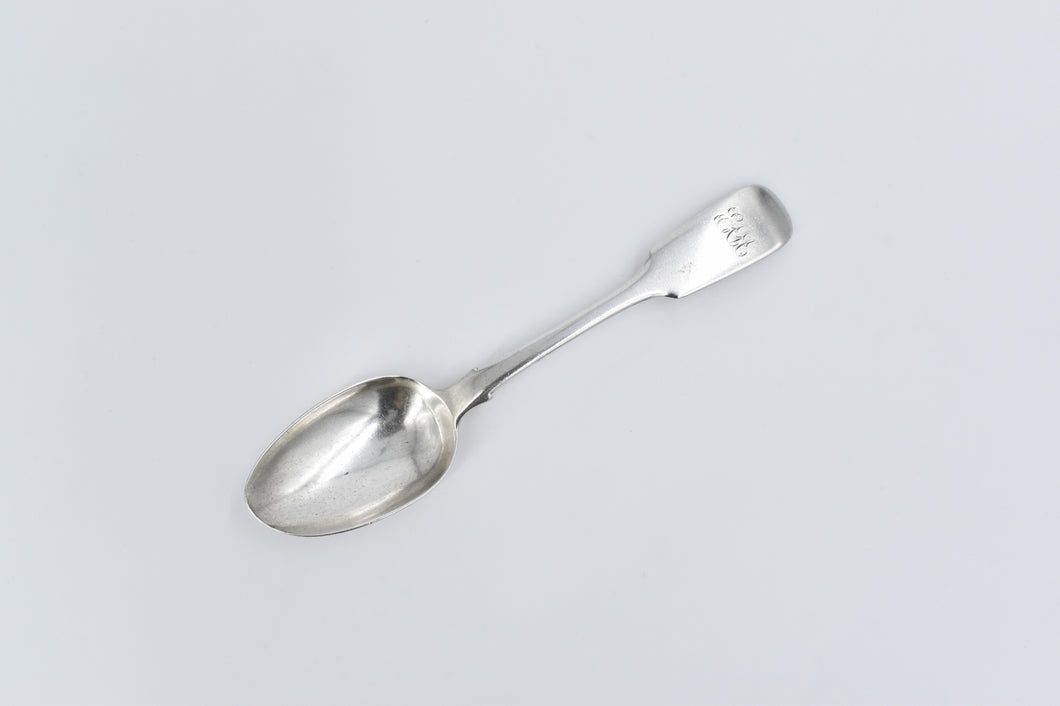 Sterling Silver 1839 William Eaton Monogram Fiddle Table Spoon