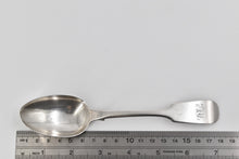 Load image into Gallery viewer, Sterling Silver 1839 William Eaton Monogram Fiddle Table Spoon