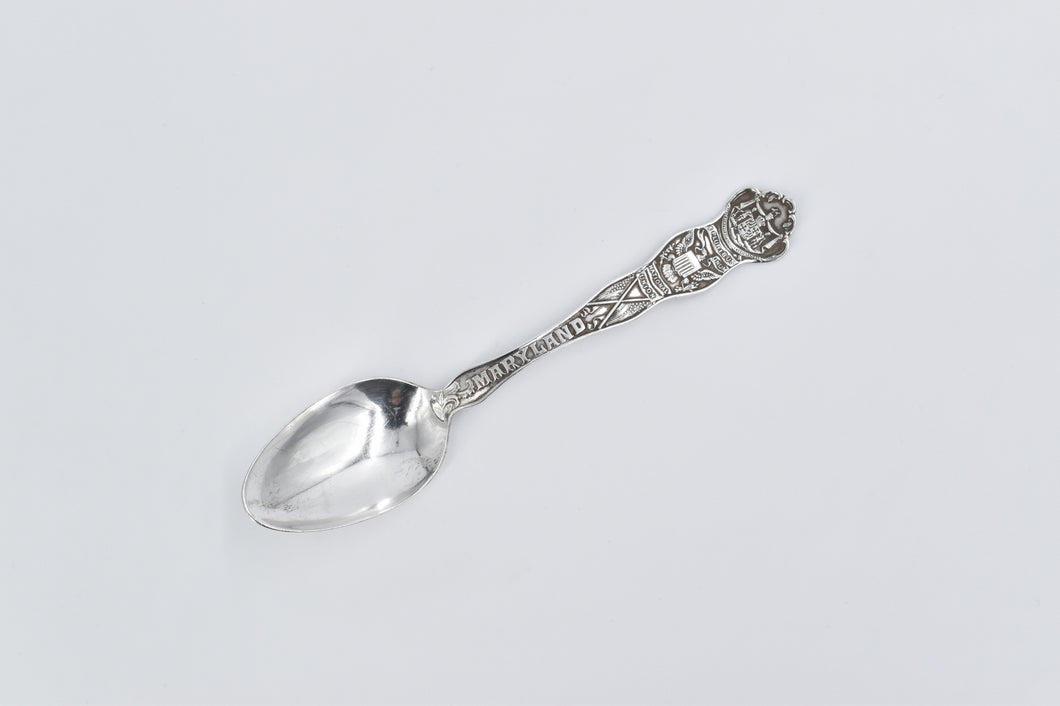 Silver Plated Wallace Maryland State Travel Souvenir Spoon