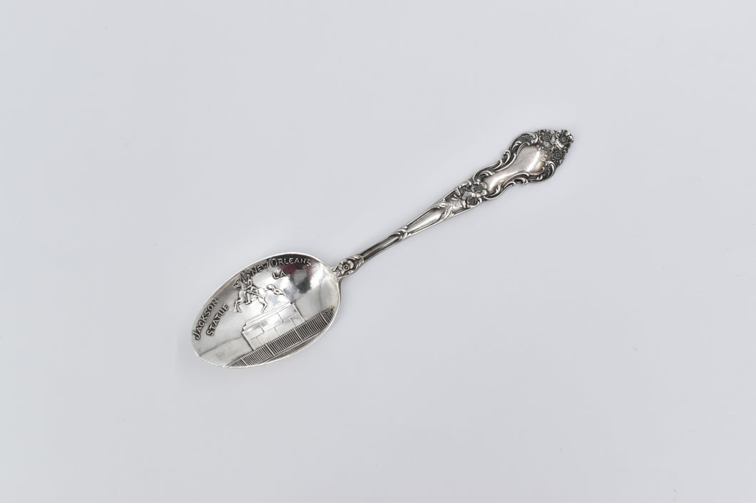 Sterling Silver Jackson Statue New Orleans Louisiana Souvenir Spoon