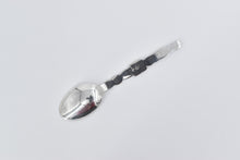 Load image into Gallery viewer, Sterling Silver Lake Louise Atlanta Engraved Enamel Tiki Souvenir Spoon