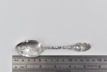 Load image into Gallery viewer, Sterling Silver Los Angeles California Orange Motif Souvenir Spoon