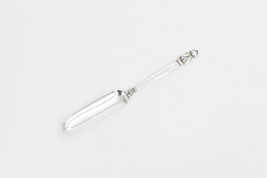 Sterling Silver Georg Jensen Acorn Solid Cheese Knife