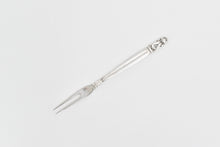 Load image into Gallery viewer, Sterling Silver Georg Jensen Acorn Short Handle Pickle/Olive Fork