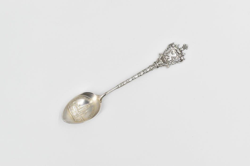 800 Silver Cathedral of Our Lady Antwerp Belgium Souvenir Spoon