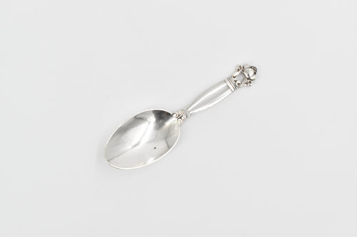 Sterling Silver Georg Jensen Acorn Baby Feeding Spoon