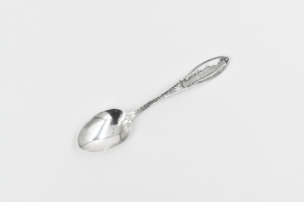 Sterling Silver Hudson River New York City NY Souvenir Spoon