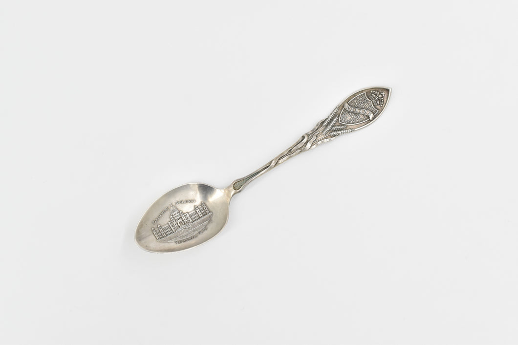 Sterling Silver Parliament Building Victoria BC Souvenir Spoon