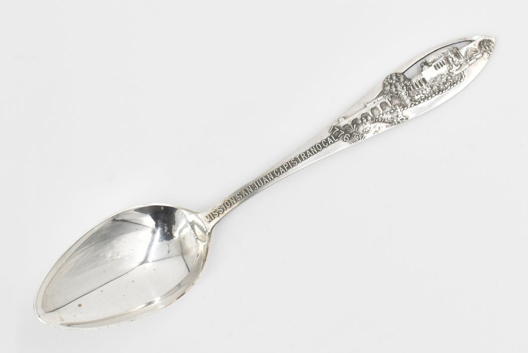 Sterling Silver Mission San Juan Capistrano California Souvenir Spoon