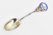 Load image into Gallery viewer, Sterling Silver Royal Windsor Castle Crest Enamel English Souvenir Spoon