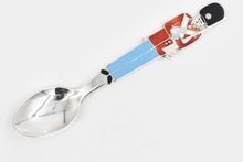 Load image into Gallery viewer, Sterling Silver Enamel Kings Guard London England Souvenir Spoon
