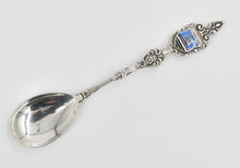 Load image into Gallery viewer, Sterling Silver Enamel Curacao Caribbean Island Souvenir Spoon