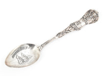 Load image into Gallery viewer, Sterling Silver Atlantic City New Jersey Sail Boat Scene Souvenir Spoon