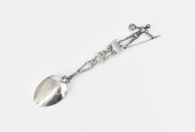Load image into Gallery viewer, 900 Silver Conquistador Ornate 3D Demitasse Souvenir Spoon