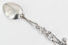 Load image into Gallery viewer, 900 Silver Conquistador Ornate 3D Demitasse Souvenir Spoon