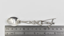 Load image into Gallery viewer, 900 Silver Conquistador Ornate 3D Demitasse Souvenir Spoon