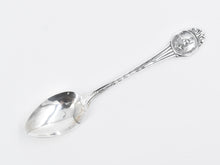 Load image into Gallery viewer, Sterling Silver Virginia State Crest Demitasse Souvenir Spoon