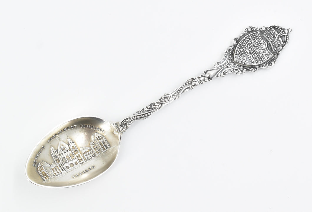 Sterling Silver Ontario Parliament Buildings Toronto Souvenir Spoon
