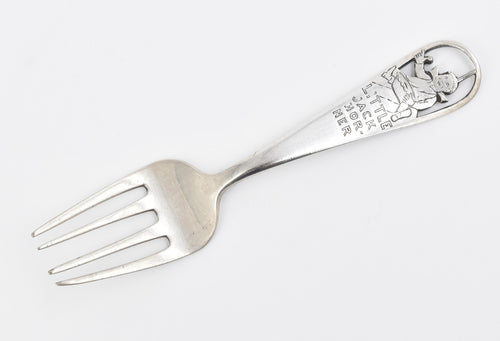 Sterling Silver Little Jack Horner Nursery Rhyme Baby Spoon Souvenir Spoon