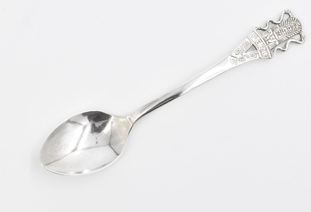 Sterling Silver Peru Peruvian Travel South America Souvenir Spoon