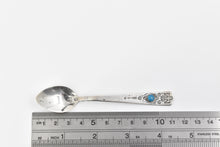 Load image into Gallery viewer, Sterling Silver Southwestern Eagle Turquoise Ornate Souvenir Spoon
