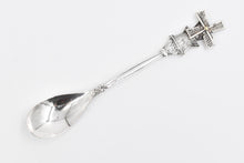 Load image into Gallery viewer, Sterling Silver Dutch Articulated Windmill Demitasse Spoon