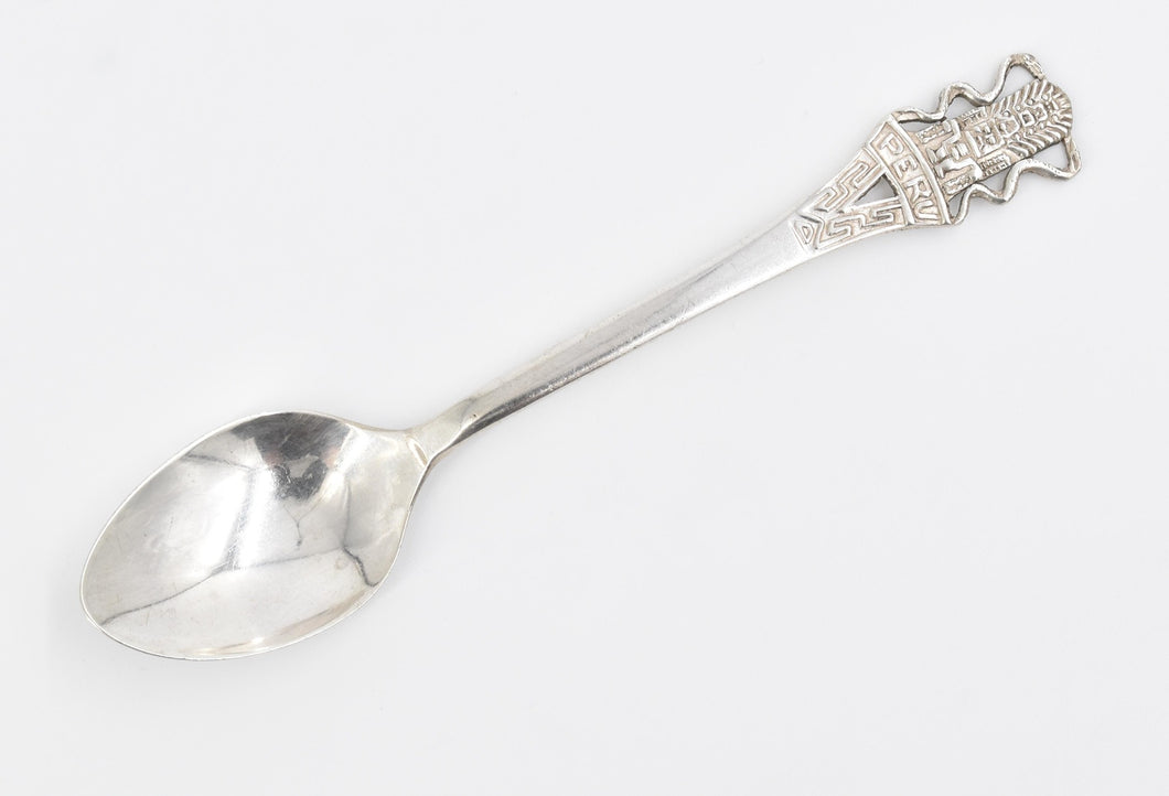Sterling Silver Peru Peruvian South America Travel Souvenir Spoon