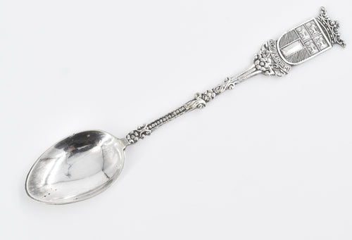 Sterling Silver Rotterdam Netherlands Crest Seal Souvenir Spoon