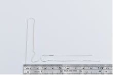 Load image into Gallery viewer, Sterling Silver Dangle Bar Chain Through Ear Fashion Earrings