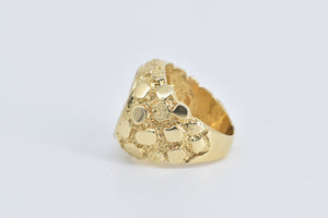 14K Mercedes Benz Logo Natural Diamond Two Tone Ring Yellow Gold