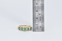 Load image into Gallery viewer, 14K Marquise Natural Emerald Diamond Vintage Ring Yellow Gold