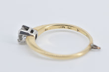 Load image into Gallery viewer, 14K Classic Engagement Style CZ Promise Charm Ring Yellow Gold