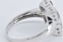 Load image into Gallery viewer, 14K Mother of Pearl Onyx Natural Diamond Geometric Ring White Gold