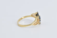 Load image into Gallery viewer, 14K Natural Opal Diamond Accent Curvy Statement Ring Yellow Gold