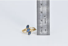 Load image into Gallery viewer, 14K Natural Opal Diamond Accent Curvy Statement Ring Yellow Gold
