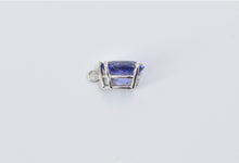 Load image into Gallery viewer, 14K Pear Tanzanite Solitaire Classic Simple Charm/Pendant White Gold