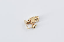 Load image into Gallery viewer, 14K 3D Articulated Barber Hair Stylist Chair Charm/Pendant Yellow Gold