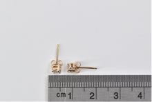 Load image into Gallery viewer, 14K 0.25 Ctw Natural Diamond Solitaire Stud Earrings Yellow Gold