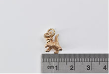 Load image into Gallery viewer, 14K Articulated Kitty Cat Bow Collar Kitten Charm/Pendant Yellow Gold